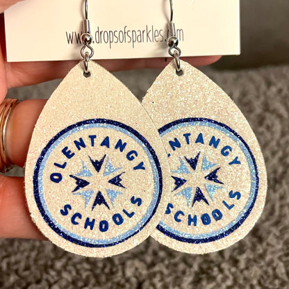 Olentangy Local School District earrings and pendant necklace