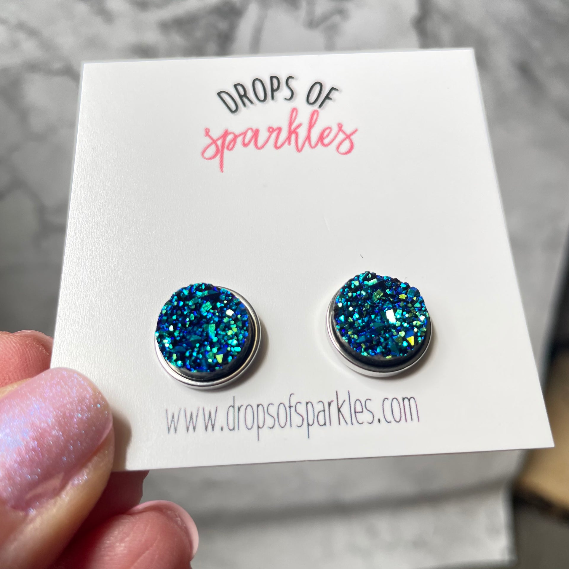 Druzy earrings deals